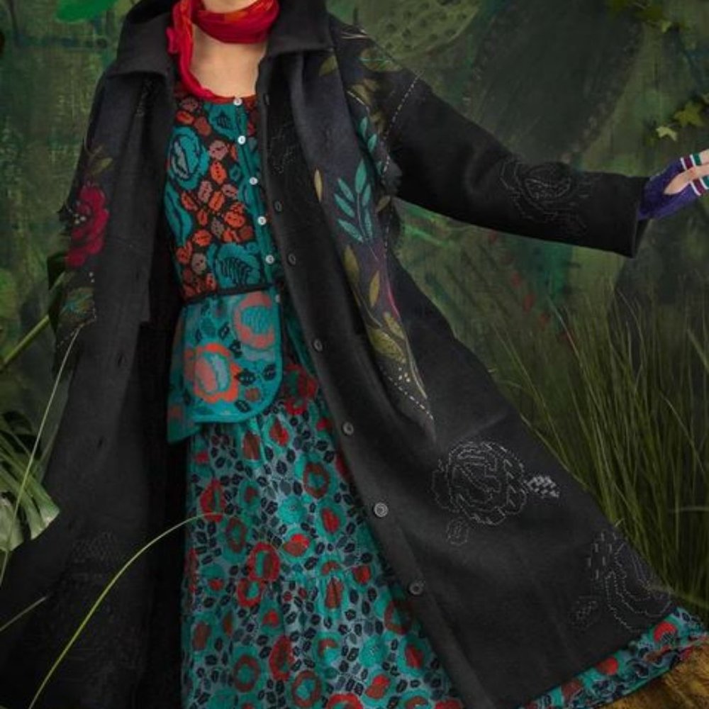 Lovely Skyttla wool-blend coat Embroidered - Picture 2 of 13